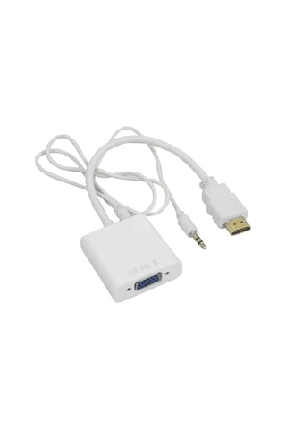 Ancheyn Hdmı To Vga Dönüştürücü Kablo Ses Destekli Adaptör Çevirici Ps3 Kulaklık Monitör Tv Led Uydu 4548