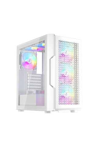 1st Player Trılobıte T7 Beyaz 650w 80+ Argb 4x12cm Fan Temperli Cam Mesh Usb 3.0 Atx Kasa