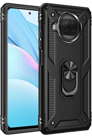 Xiaomi Mi 10T Lite 5G Kılıf Zore Vega Yüzük Standlı Zırh Kılıf
