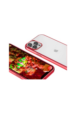 Apple Uyumlu iPhone 13 Pro Kılıf Zore Pixel Kapak Kırmızı