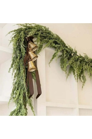 Gajeena Noel Güllemeği 175cm Yeşil Yapay Çam Dalı, Kamin Dekorasyonu, Kışlık Noel Asısı