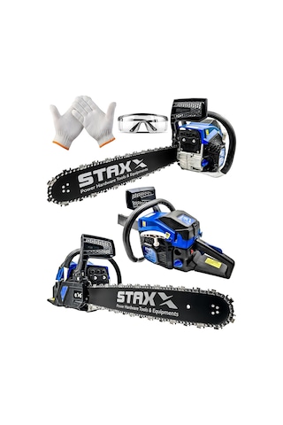 Staxx Power Turbo520 Benzinli Ağaç Kesme Motorlu Testere 52cc