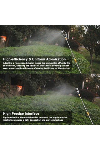 Youtek Stahl Çemberli Buharlayıcı Başlık - Yüksek Basınçlı Eşit Dağılım - Zirai/disinfectant Sprey Cihazı Uyumlu