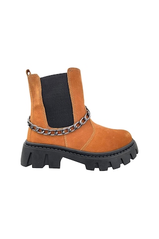 Chelsea Kız Çocuk Deri Kısa Çizme Tarçın Tarçın