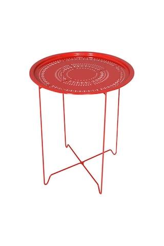 Handy Mate Vergo Tepsi Ve Sehpa - Kırmızı Kırmızı