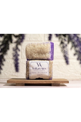 Volkan Ates Natural & Beauty Lavanta Yağlı Kabak Lifli Doğal Sabun 130 G