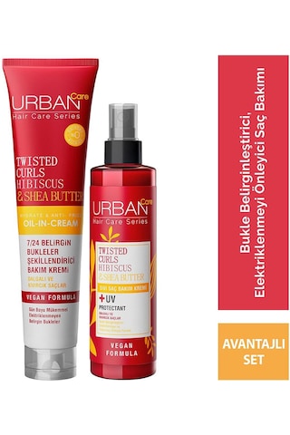 Hibiscus & Shea Butter Kıvırcık Ve Dalgalı Saçlara Özel Saç Bakım Seti-sülfatsız-vegan