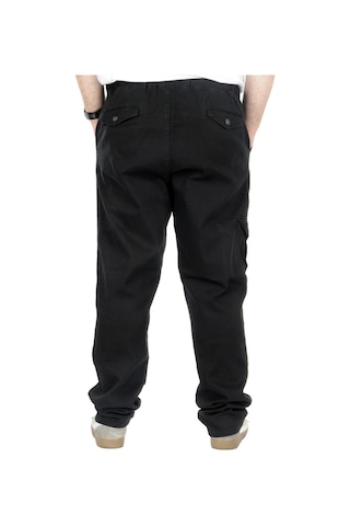 Mode Xl Büyük Beden Erkek Gabardin Kargo Jogger Pantolon Doğa 21928 Siyah 001