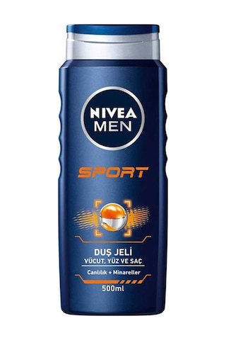 Nivea Men Sport Erkek Saç Yüz ve Vücut Yıkama Jeli 500 ML