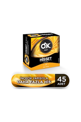 Okey Hisset Prezervatif 45'li