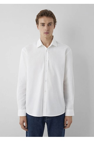 Mavi Loose Fit Beyaz Erkek Gömlek M0212091-620
