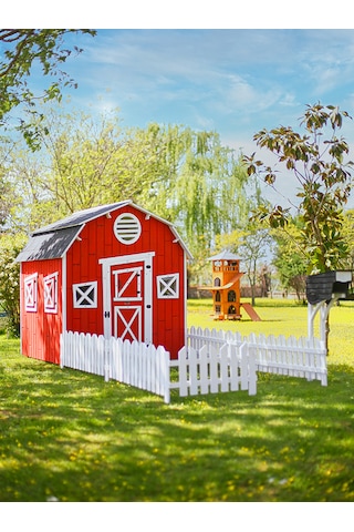 Mandu Ahşap Kar Kızağı Kırmızı