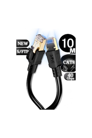 Mn6 M110xf Cat8 Kablo 10 Metre/40gbps-2000mhz-26 Awg-s/ftp-cat8 Ethernet Kablosu