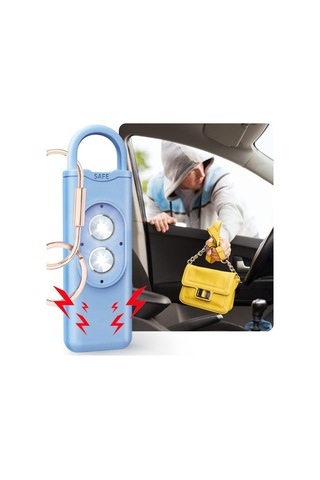 Anjiexun Alarm 130db Kız Çocuk Kadınlar İçin Kurt Karşıtı Uyarı Yeşil