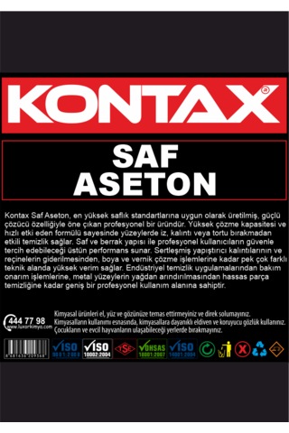 Kontax Saf Aseton 200 Ml