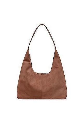 Kadın Kışlık Rahat Kol Çantası Vintage Basit Omuz Çantası Bol Çanta Kol Çantası Ofis Çantaları Kahve Kahve Diğer