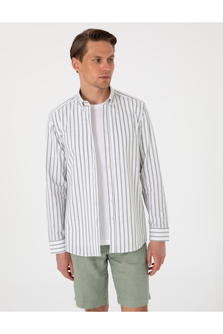 Pierre Cardin Erkek Haki Gömlek Desenli 50307093-vr027 Haki