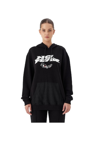 No Fear Kadın Kapüşonlu Sweatshirt Ben.72483 SiYAH