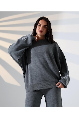 Marakeş Esintisi Alt-üst Triko Takım Antrasit