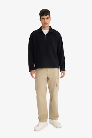 Defacto Relax Fit Yarım Fermuarlı Polar Sweatshirt F0448ax25aubk81 Siyah-bk81