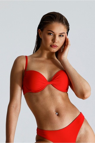 Magic Form Dekolteli Süngerli Bikini Üstü Kırmızı - 724119112 Kırmızı