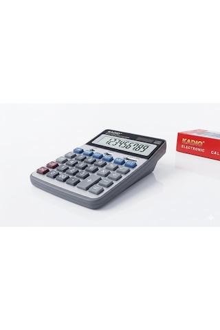 Kadio Kd-6118 Masaüstü Hesap Makinesi - 12 Haneli Büyük Lcd Ekran, Güneş Enerjili Ve Pilli, Çift Güç Kaynağı, Diğer