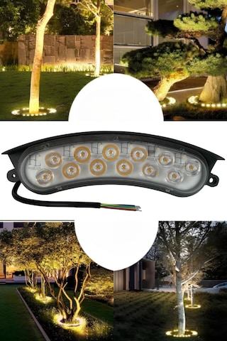 12 Watt Bahçe Armatürü Led Palmiye Ağaç Ve Sütun Aydınlatma Ip68 Dış Mekan Bahçe Aydınlatma Pembe Pembe
