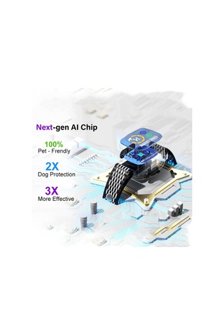 Geeroyoo Akıllı Renkli Ekranlı Otomatik Köpek Eğitim Kolyesi, Titreşimli Havlama Önleyici, Su Geçirmez Siyah