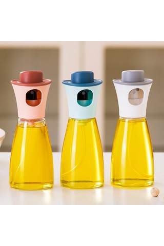 Gajeena Mutfak İçin Pp Materyal 180ml Açık Renkli Yağ Sprey Botu, Toz Koruyucu, Kaymazsız Taban, Hassas Kontrol, Anti-sızıntı Çok Renkli