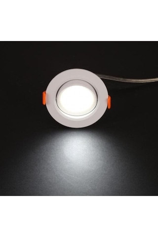 Ct-5204 Akik 7 Watt Led Spot Beyaz Kasa Beyaz Işık