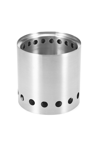 Symbee Paslanmaz Çelik Tek Parça Mangal Ocağı - Yüksek Isıya Dayanıklı, Az Dumanlı, İyi Havalandırma Gümüş