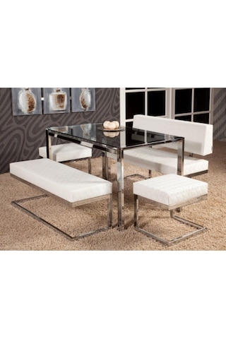 Masa-Loca Bank Takım Model Metal Transmisyon Çelik Nikelaj Suni D Beyaz