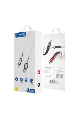 Konfulon Dc24 Micro Usb Kablo 1.2m 4a - Beyaz Belirtilmemiş