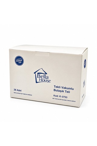36 Adet Vakumlu Bulaşık Teli Tekli Paslanmaz 15gr 5332