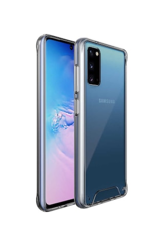Galaxy S20 Kılıf Zore Gard Silikon Renksiz
