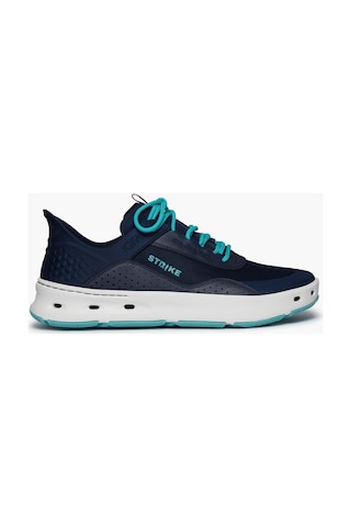 Strike Bluefin Lace Sneaker - Navy Lthr&textile W/blue