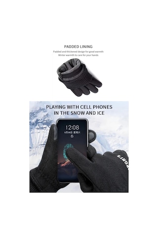 Lenscape Polar Eldiven Soğuk Hava Dokunmatik Kışlık Spor Motosiklet Asker Taktik Kar Eldiveni