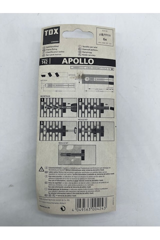 Tox Apollo Çok Amaçlı Vidalı Dübel 8X60 Mm