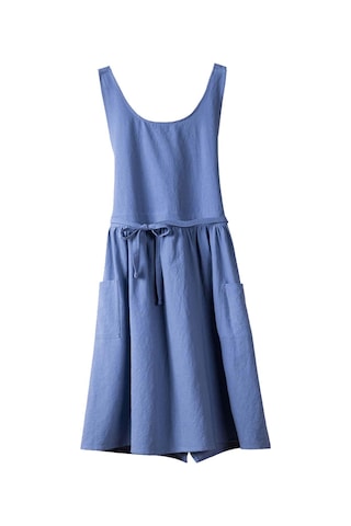 Homyl Pamuklu Mutfak Önlüğü Şef Makinede Yıkanabilir Kolsuz Mavi