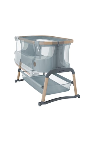 Maxi-Cosi Iora Air Sallanabilen Ahşap Görünümlü Anne Yanı Beşik Beyond Grey Gri