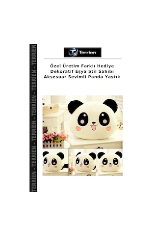 Özel Üretim Farklı Dekoratif Eşya Stil Sahibi Aksesuar Sevimli Panda Yastık Çok Renkli