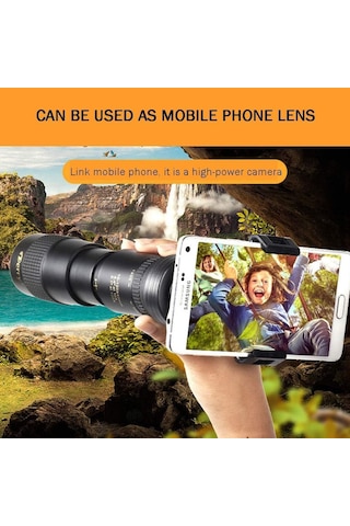 Teleskop 10 - 100x, Yüksek - Güç Yüksek Tanımlı Düşük - Hafif Gece Görüşü, Telefonla Kullan, İzle Ay
