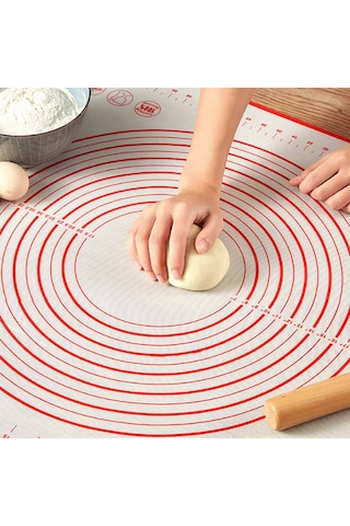 Silikon Hamur Açma Matı - Silipat Büyük Boy 60X80 Cm