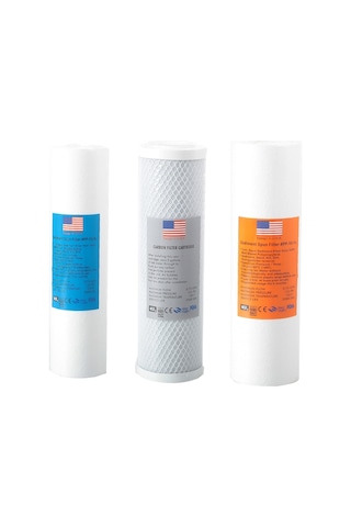 Filtre Dünyası Usa Su Arıtma Filtresi 3Lü Takım Arıtıcı Filtresi