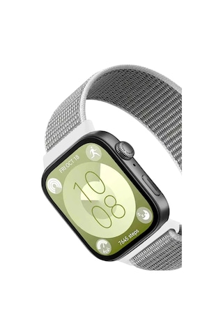 Tedar Huawei Fit 4 Hasırlı Cırtcırtlı Kordon Saat Değildir - Beyaz Najmaddin