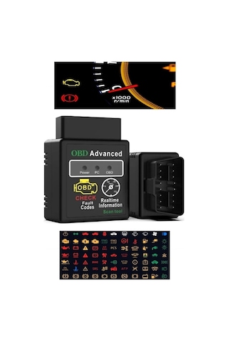 Tr Apple Android Windows Uyumlu Yeni Nesil Bluetooth Oto Arıza Tespit Cihazı 1.5 Obd2
