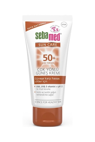 Sebamed Sun Care Üçlü Yüksek Koruma Güneş Kremi SPF50+ 2 x 50 ML + Plaj Çantası
