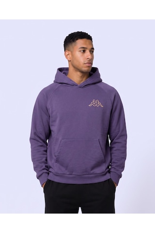Kappa Authentic Onial Tur Erkek Mor Viyole Oversize Hoodie