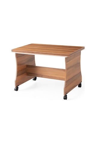 Bade Tekerlekli Açılır Orta Sehpa 60 95cm Demonte Ceviz