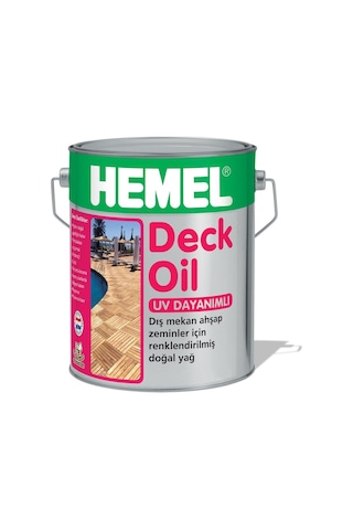 Hemel Deck Oil - Deck Zeminler İçin Renkli Yağ 2.5 Lt